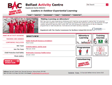 Tablet Screenshot of belfastactivitycentre.com